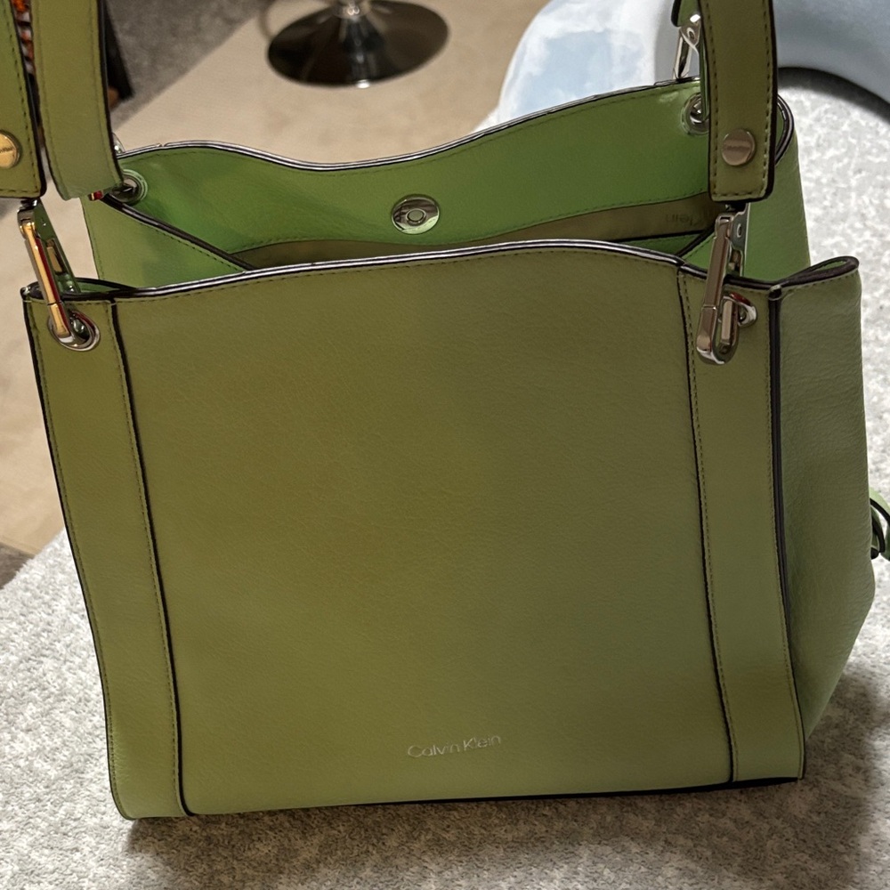 Calvin Klein Light Green Shoulder Bag